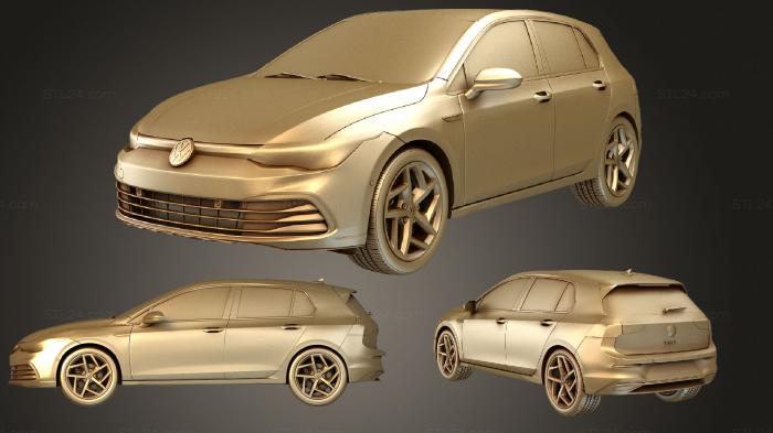Vehicles (vw golf style 2021, CARS_4038) 3D models for cnc